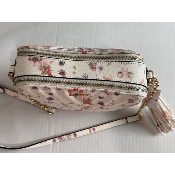 Aldo Crossbody Floral Vibrant Pattern Quilted Bag, Gold-Tone Hardware New W/Tag - Picture 13 of 16